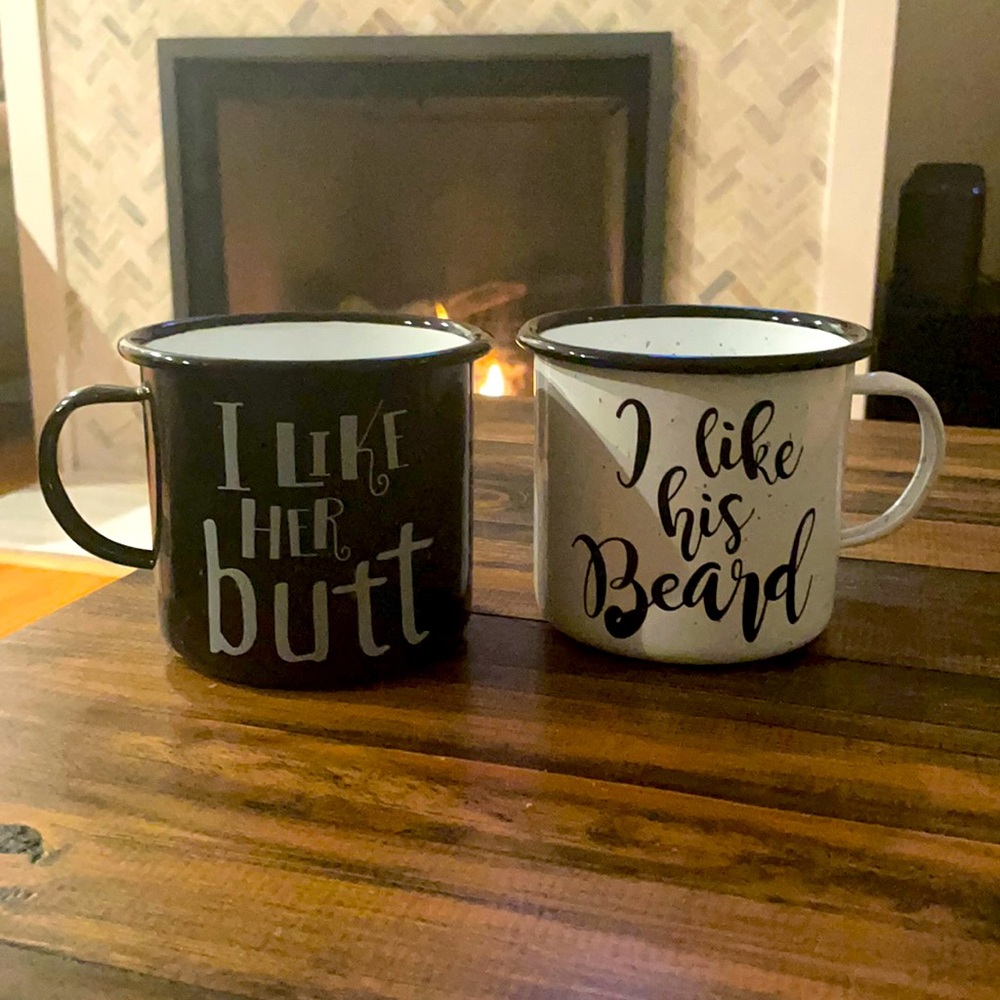 Metal mug set